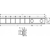 ��������� ��� ���� Hansgrohe RainSelect ������������, ���������, 5 ������� ������ �����. 15384990