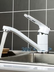 Смеситель для кухни , FRAP белый хром, F4549 — изображение 12
