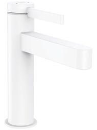 Смеситель Hansgrohe Finoris 76020700 для раковины 110, сливной гарнитур, матовый белый — миниатюра 1