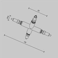 X �������� ��������� ��� ������� Maytoni Axity (������) CA008TX-BS, IP20, ������