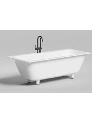 Ванна встраиваемая Salini Orlanda Axis Kit (1911х805х600) иск.камень, S-Sense, матовая 103311MF