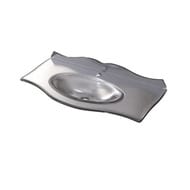 Раковина для тумбы Caprigo Бурже 90 (940х460х15) стеклянная с бортиком, серебро OW15-11013-(S)
