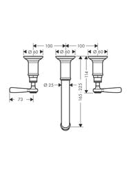 ��������� Axor Montreux 16534140 ��� ���������, �� 3 ���������, ����������� ������