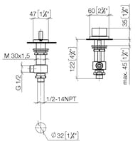  Dornbracht CL.1 20004705-00    ,  1/2", 