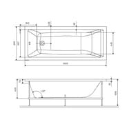 %Каркас для ванны AM.PM Gem 1500х700 W93A-150-070W-R