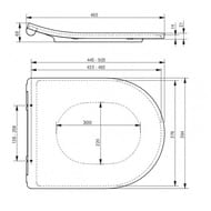 Сиденье для унитаза TOTO MH/NC Series с микролифтом, тонкое TC514F
