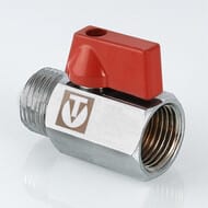 Кран шаровой 1/2" ВН.-НАР. VALTEC BASE MINI, VT.331.N.04