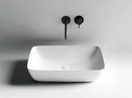 Раковина накладная Ceramicanova Form 590х400х145 прямоугольная, без перелива, белая CN2003