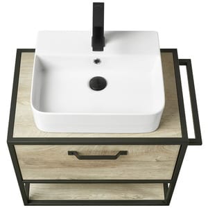 Тумба под раковину AQUATON Лофт Фабрик 65 1A242301LTDU0 642х440х540 подвесная, 1 ящик, дуб эндгрейн