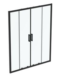 Душевая дверь Ideal Standard CONNECT 2 (1600х1950) откатная, профиль мат черный/стекло проз. K9282V3
