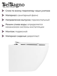 ������ ��������� BelBagno UNO (360x482x360) ������������, ������� � �����������, ����� BB3105CHR/SC