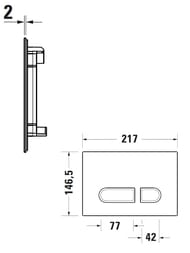 ������� ����� Duravit A1 ������� ����, ����.�����, ����: ���� WD5012704060