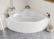 Ванна акриловая VAGNERPLAST ATHENA 150 (1500х1500х450) угловая, белая VPBA150ATH3E-04