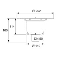  TECEdrainpoint DN 50   3601600