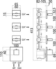   Bossini Rectangular  ,  ,  Z033205.030