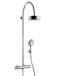 Душевая система Axor Citterio Showerpipe 39670 термостат, верхний и ручной душ, штанга, шланг 1,6м — миниатюра 1