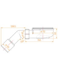 ����� RGW E351C ��� �������� ����� SMC, 90 �� � ������������ 40/50 �� 81243510-00