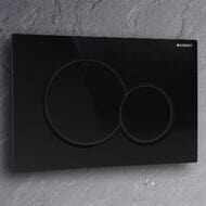 GEBERIT Sigma01 Клавиша смыва, двойной смыв, пластик/черный  (для UP320, UP720) 115.770.DW.5