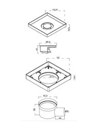 ���� ������� BERGES Trend Keramik 150*150 ��� �����. ������, D50 ���., 093002