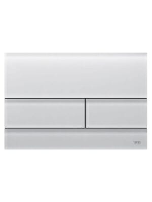 Клавиша смыва TECE Square II, двойной смыв, стекло, цвет: белый сатин 9.240.824