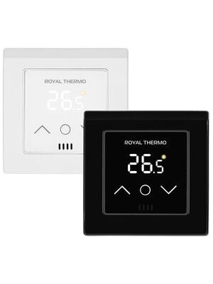 Терморегулятор Royal Thermo Sensonite RTS-16 WiFi программируемый, сенсор.упр, 2 панели белая/черная