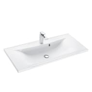Раковина Aquaton Премьер 1000 1A702531PR010 1000х450х170 мм, перелив, отверстие под смеситель, белая