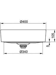 �������� ��������� Keuco Stageline 400�400�105 �������,��� �������. ��� ���������,����� 32880310400