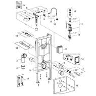 Grohe Rapid SL Solido 5в1 Инсталляция для подвесного унитаза с клавишей смыва черный мат. 1000046