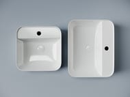 Раковина накладная Ceramicanova Element 390х390х140 прямоугольная, отв. под смеситель, белый CN5014