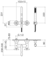   / Dornbracht Tara 25133892-00   ., 