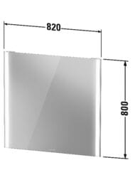 ������� Duravit XViu 820�800 � ����������, ��������� �����������, ������, ������ ���. XV70320B2B2