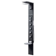 Душевая панель Novellini Cascata 3 223х2085 мм, г/м, термостат, сиденье, черный CASC3VT-H
