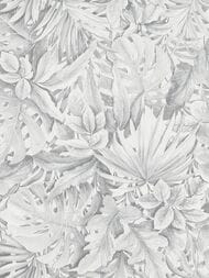 Обои виниловые на флизелине Marburg Botanica 33008 (1,06х10,05) листья, серые (рул.)