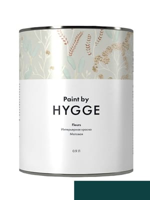 Интерьерная краска HYGGE Fleurs (7%) база С 0,9л, RAL6004 (шт.)