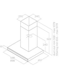 ������� ELICA Adele @ BLMAT/A/60 LED, 598�457��, 770 �3/�, 277 ��, ������ ������� PRF0199698