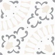Керамогранитная плитка DECOCER SIENA MONTAGNE (200х200) орнамент, белая (кв.м.) — миниатюра 1