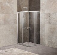 Душевой уголок BelBagno Unique 750-900х750-900х1900 стекло прозр/проф.хром UNIQUE-A-2-75/90-C-Cr
