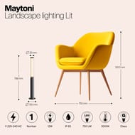 ����������� ���������� Maytoni Lit (���) O593FL-L12GF3K, 3000K 12�� IP 65, ������