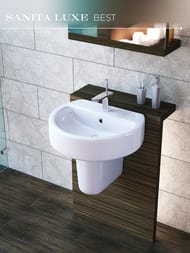 Умывальник Sanita Luxe BEST (550х445х175) белый WB.PD/Best/55-C/WHT.G/S1