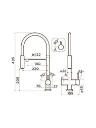 ��������� ��� ����� Omoikiri Kanto-GM-BL ��������� �����/������ ������ ����� 4994605