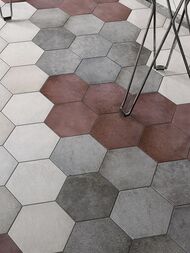 Керамогранитная плитка EQUIPE HERITAGE HEXAGONO Shadow (175х200) серая, 24952 (кв.м.) — изображение 2