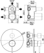 ��������� ��� ���� Paffoni Light LIG019NO ������������, ������ �������