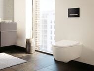 Инсталляция Geberit Duofix белая клавиша+Унитаз iCon без ободка+Сиденье Slim микролифт 500.300.01.I