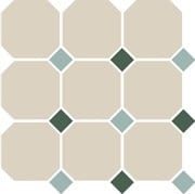 Керамогранитная плитка Top Cer Octagon New 4416 OCT13+18-A (300х300) бежевая+зеленая (кв.м)