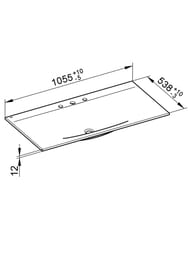 �������� Keuco Edition Lignatur 1055�538 ��������� �� �����,3 ��������� ��� ����., ����� 33350311003