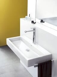 Смеситель Hansgrohe Metris 31184000 для умывальника, высокий, без донного клапана, хром — изображение 4