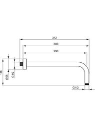 Ideal Standard IDEALRAIN ��������� ��� �������� ���� B9444AA ���������, 300��