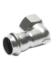 ������ � �������� ������ ����� Franta 22�3/4" � 90*, ����������� ����� SUS 304, V17223400G