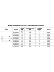 ����� ��������� ����� Franta 54�54��, ����������� ����� SUS 304, V45400000