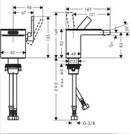 ��������� Axor MyEdition ��� ����, �������������, �� 1 ���������, ��� ������, ������ ���� 47212340